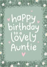 Pretty Birthday Card - Lovely Auntie created by Fliss Muir
