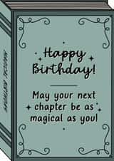 Classic Birthday Card - Magical Next Chapter created by Perry-Cuff Designs
