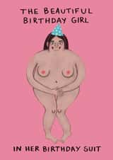 Funny Birthday Card - Birthday Suit created by Kattypoos