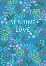 Pretty Sympathy Card - Sending Love created by Pear Tree Press