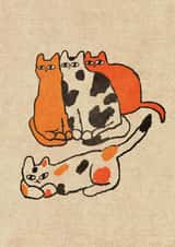 Cute Just Because Card - Kittens created by Enikő Eged