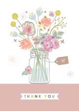 Classic Thank You Card - For Her - Flowers created by Rankidoodle