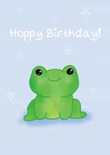 Cute Birthday Card - Frog - Pun created by Peach and Mimi