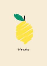 Cute Condolence Card - When Life Gives You Lemons - Thinking of you created by thelittleone
