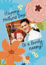 Personalised Mothers Day Photo Card created by Grey Street Paper - Pretty Mother's Day Card - Lovely Nanny