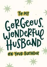 Classic Birthday Card - Gorgeous Husband created by Abbie Imagine