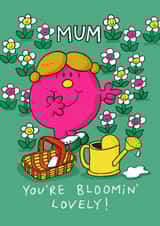Cute Mother's Day Card - Little Miss Helpful - Flowers created by Mr. Men
