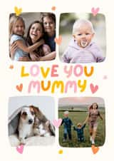 Personalised Birthday Photo Card created by @hollielonglanddesigns - Pretty Mummy Photocard From The Kids - Mothers Day Mummy Card - Mummy Birthday