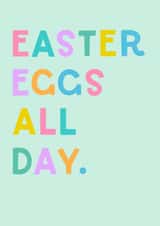 Classic Easter Card - Easter Eggs All Day created by Lemon and Sugar 