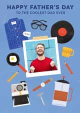 Personalised Father's Day Photo Card created by Lemon and Sugar  - Classic Father's Day Card - Coolest Dad Ever