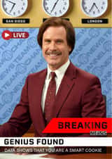Funny Congratulations Card - Anchorman - Ron Burgundy created by Shower Thoughts