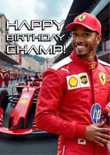 Funny Birthday Card - Formula 1- Lewis Hamilton created by Shower Thoughts