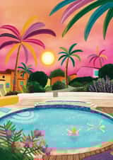 Pretty Birthday/Just Because - Summer - Pool created by Aniet Illustration