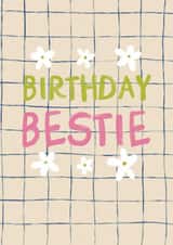 Modern Birthday Card - Birthday Bestie created by Sweetlove Press
