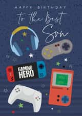 Classic Birthday Card - For Son - Gaming created by Laura Darrington Design Ltd.
