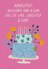 Pretty Birthday Card - Love, Laughter And Cake created by Sweetlove Press