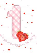 Cute Berry 1st Birthday Card created by Doodles by Doodle