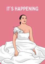 Funny Wedding Card - Bridesmaid Proposal - It's Happening created by Sundiva Designs