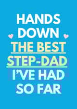 Funny Father's Day Card - Best Step Dad I've Had So Far created by Sundiva Designs