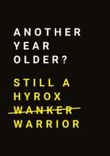 Funny Birthday Card - Hyrox Warrior created by Digital Waves
