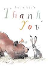 Cute Thank You Card - Bear, Hare and Mouse created by Paper Shed Design