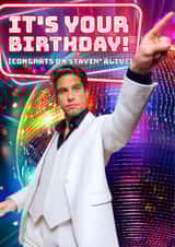Funny Birthday Card - Stayin' Alive - Disco created by Shower Thoughts