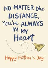 Heartfelt Father's Day Card - Always In My Heart - Across The Miles created by Sweetlove Press