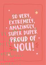 Cute Congratulations/New Job Card - Super Duper Proud Of You! created by Kreate Paper Co.