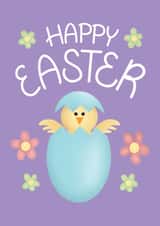 Cute Easter Card - Hatching Chick created by Angelicabydesign