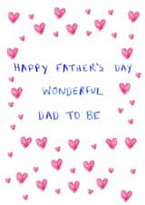 Classic Father's Day Card - Wonderful Dad To Be created by HCD Illustration