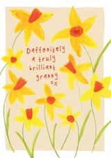 Pretty Birthday/Mother's Day Card - Truly Brilliant Granny - Daffodils created by Bow & Bell