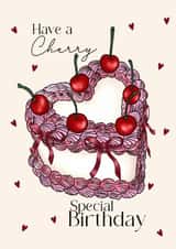 Cute Cherry Birthday Card for a Cherry special person in your life. created by Dolly’s Originals