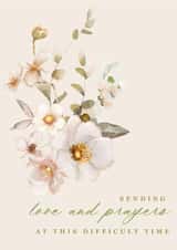 Traditional Thinking Of You Card - Sending Love And Prayers created by Modupe Yalley