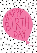 Classic Birthday Card - For Her - Balloon created by hot girl cards