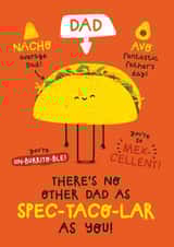 Cute Fathers Day Card - Taco created by Twisted Haggis