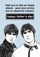Cheeky Father's Day Card - Oasis - Absolute Classic created by Of Life & Lemons Ltd.