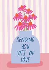 Sending You Lots of Love Card created by Sarah Frances