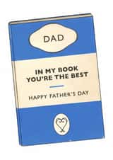 Classic Father's Day Card - In My Book You're The Best created by Of Life & Lemons Ltd.