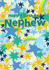 Classic Birthday Card - Nephew - Colourful Stars created by Jessica Rachel Sharp