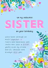 Pretty Birthday Card - For Sister - Always Love You created by Jessica Rachel Sharp