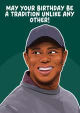 Golf Birthday Card - Tiger Woods - The Masters created by Pink + Pip