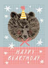 Cute Birthday Card - Bear created by Aimee Mac Illustration