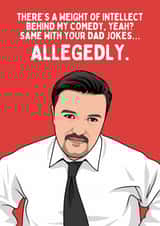 Funny Father's Day Card - David Brent - Dad Jokes created by Sundiva Designs