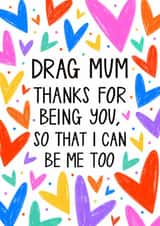 Heartfelt Mother's Day Card - Thanks For Being You - LGBTQ+ created by Muses & May 