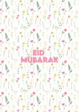 Cute floral Eid Card created by Momna Rashid