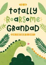 Cute Father's Day Card - For Grandad - Totally Roarsome created by Joanne Hawker