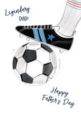 Classic Father's Day Card - Legendary Dad - Football created by Katie Phythian Design