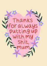 Cute floral heart for a lovely mum on Mother’s Day. created by Chloe Cooper