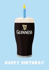 Fun Birthday Card - Guinness Candle - For Him created by Pink Peach Cards