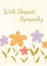 With Deepest Sympathy - Condolences Card - Bereavement Greeting Card created by Rainee Collections